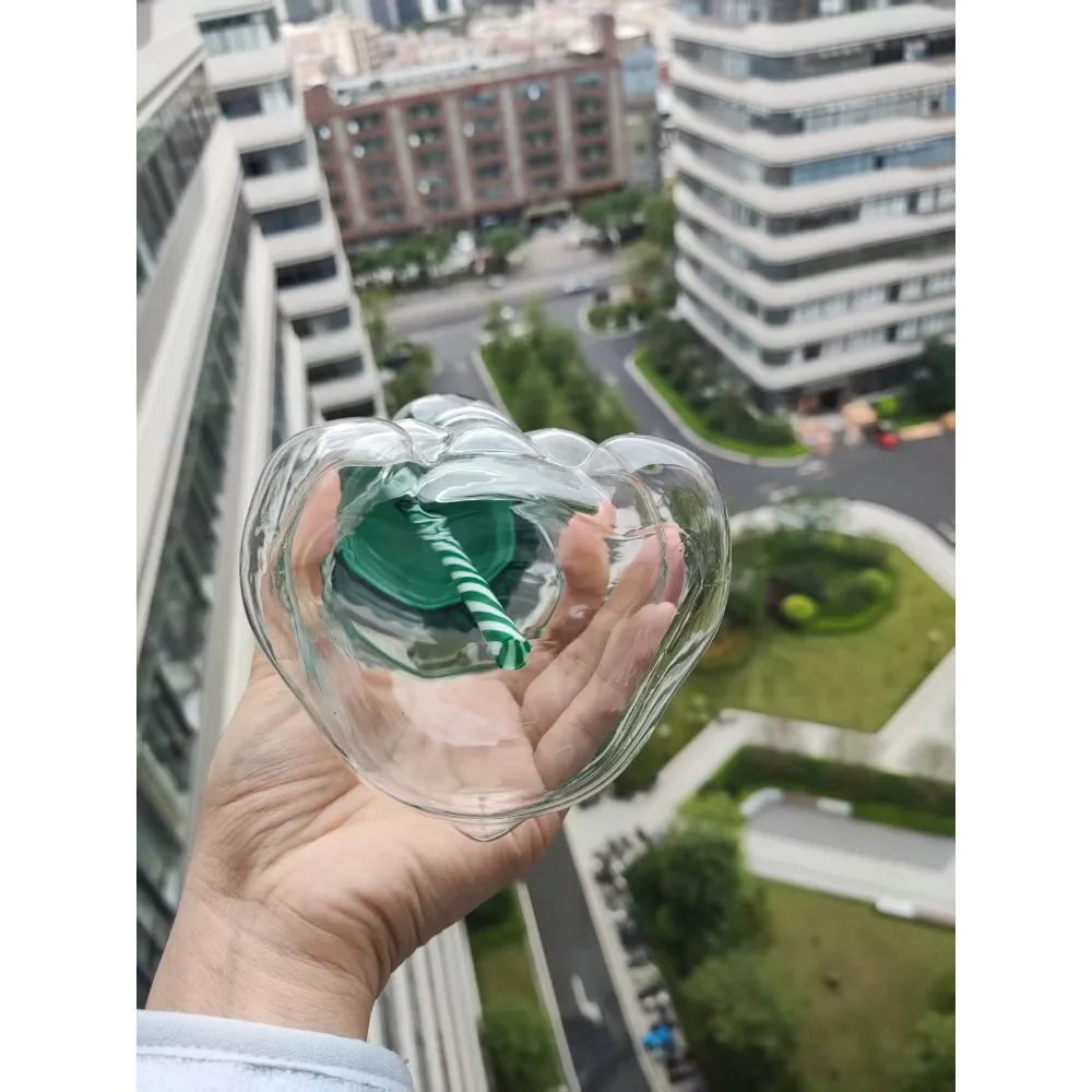 2025 nouvelle Taza de Oso Lindo, ustensiles durables et pratiques pour café, bière, vin et boissons à Cocktail, tasse en verre de paille d'ours mignon