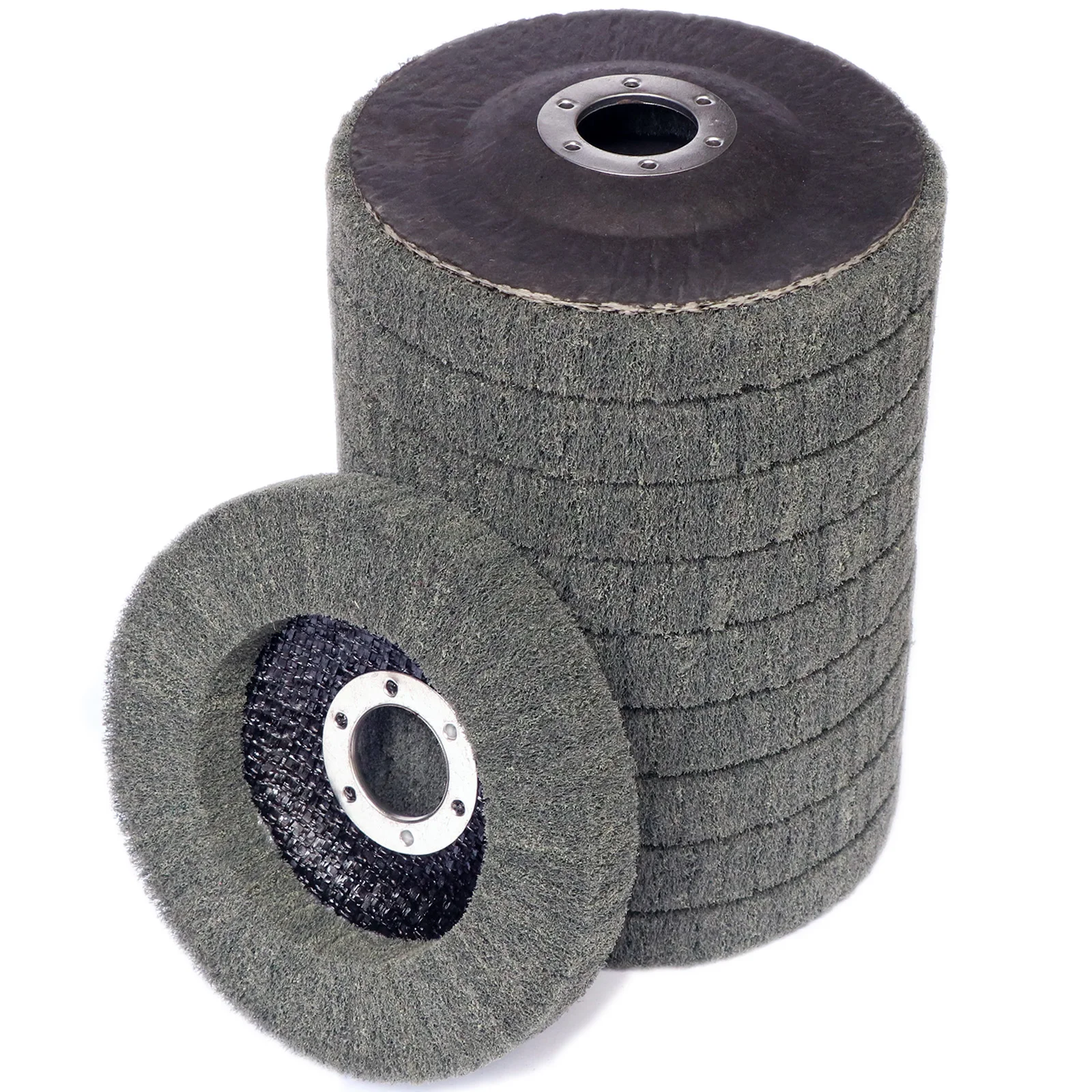 

4/4,5/5 дюймов полировальный круг из нейлонового волокна, шлифовальный диск, нетканая чистящая подушечка, полировальный круг для угловой шлифовальной машины