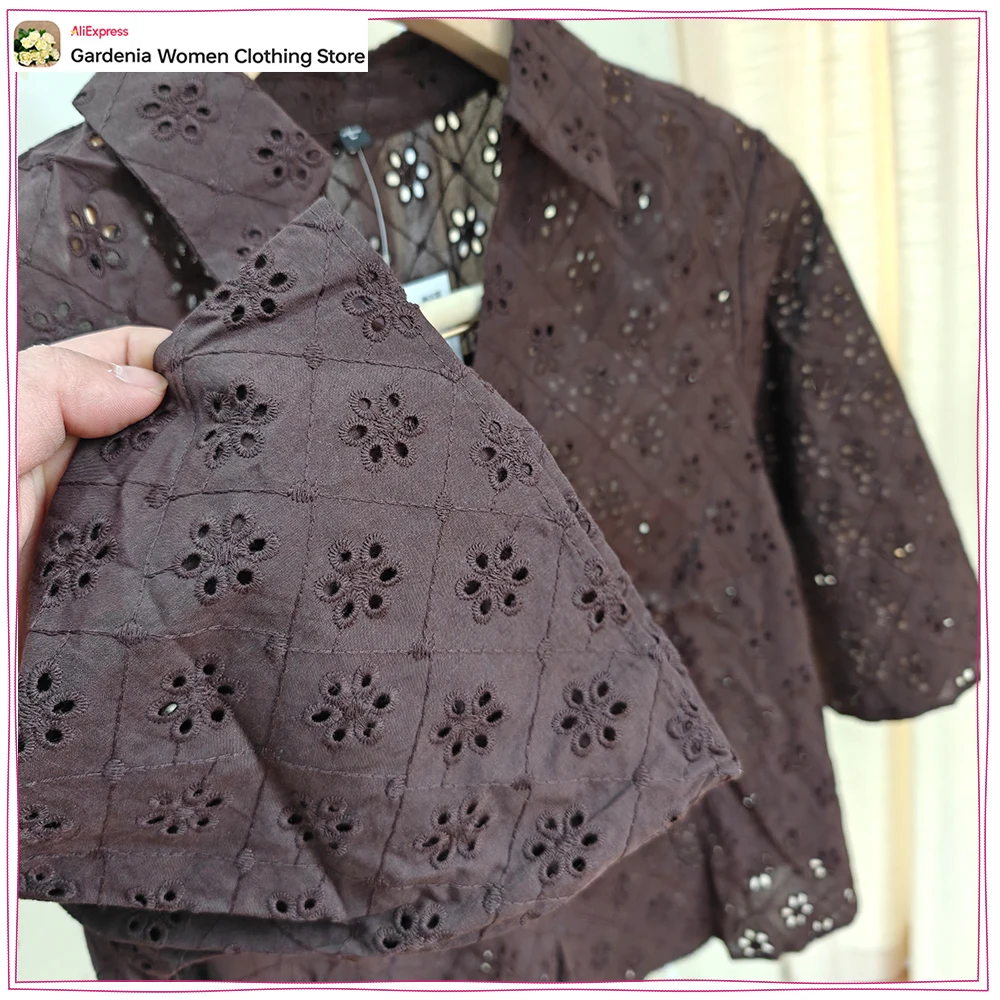 Relaxtion Eyelet Embroidered P - đánh giá và giá Embroidery Cotton Shirt