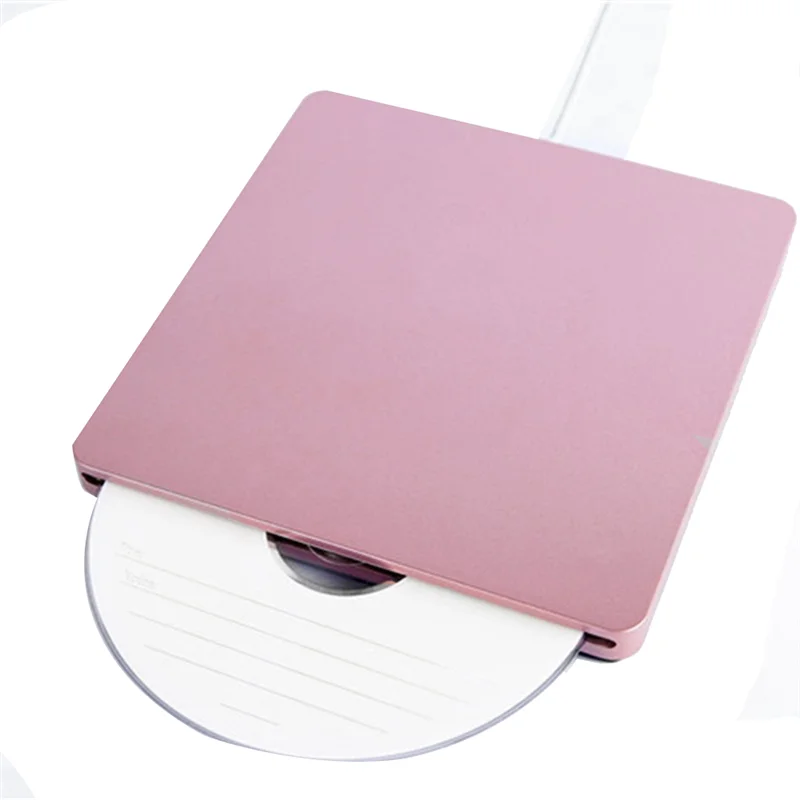 

ABWH_Внешний DVD-привод USB 2.0 Портативный розовый