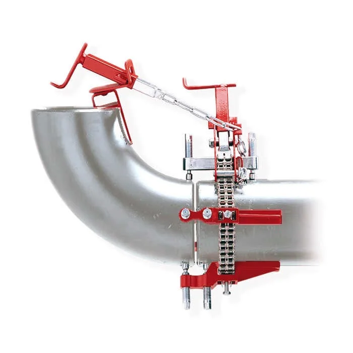 SINGLE AND DOUBLE CHAIN CLAMPS FOR ALIGNING AND REFORMING PIPES