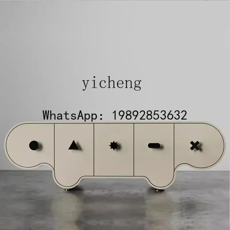 

X8 Nordic Wabi-Sabi Style TV Cabinet Creative Home Bedroom Storage Cabinet Modern Side Cabinet