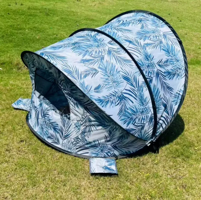 Beach tent Seaside sunscreen windproof water canopy automatic simple beach tent