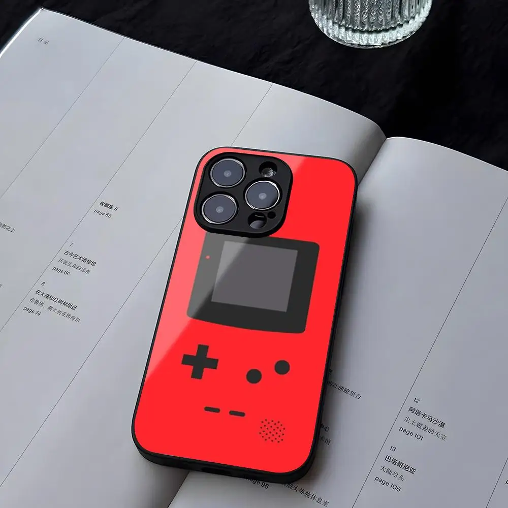 Game Boy Vintage GamePad Phone Case Tempered Glass For iPhone 13 14 16 12 15 11 Pro XS Max Plus Mini X XR SE2020 Coque