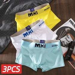 3 Pcies/Set New Men's Underwear Men's Cotton Boxer Men's High-end Breathable Underwear Men's Fashionable Personalized Underwear