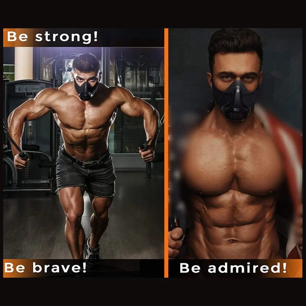 산소 배리어 스포츠 마스크 휘트니스 러닝 고원 고도 승마 훈련 마스크 에어로빅 실행을위한 높은 고도 마스크 새로운