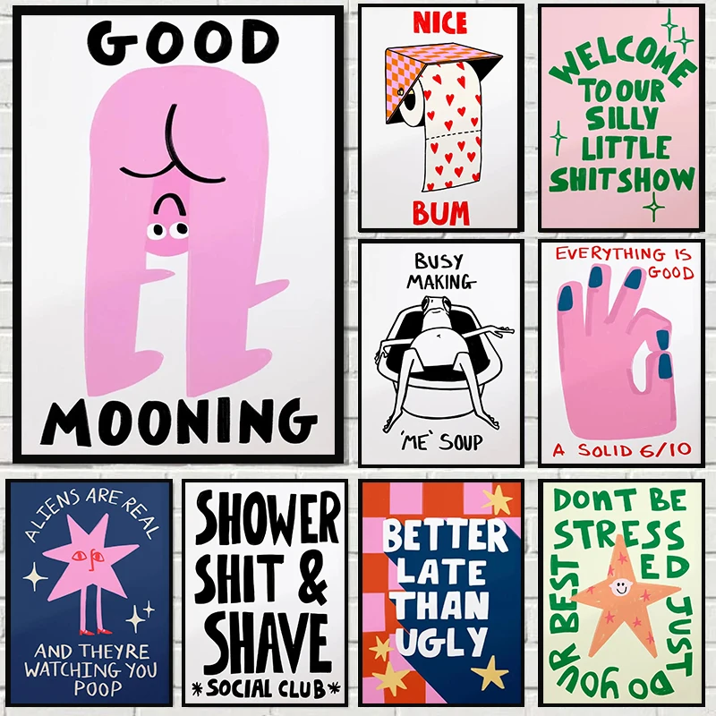 Humorous Slogan Nice Bum Carto - Home Bathroom Pictures recension och pris