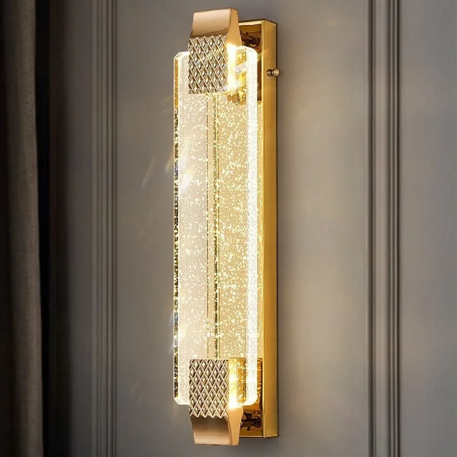 Luxury Bubble Crystal Wall Lamp, Elegant Decor Lamp for Living Room, Bedroom, Stairway, TV Background Wall