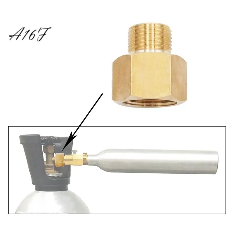 

A16F-Convertor G3/4 CO2 Tank Regulator Threads Transfer Adapter Filling Charging Adaptor To Male W21.8-14 / DIN477