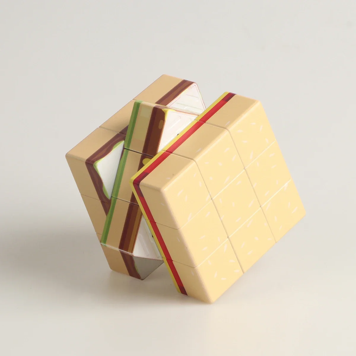 Magische Kubus 3x3x3 3D UV Graffiti hamburger Fun Stress Puzzel Professionele Gladde Snelheid Spel Kinderspeelgoed Geschenken