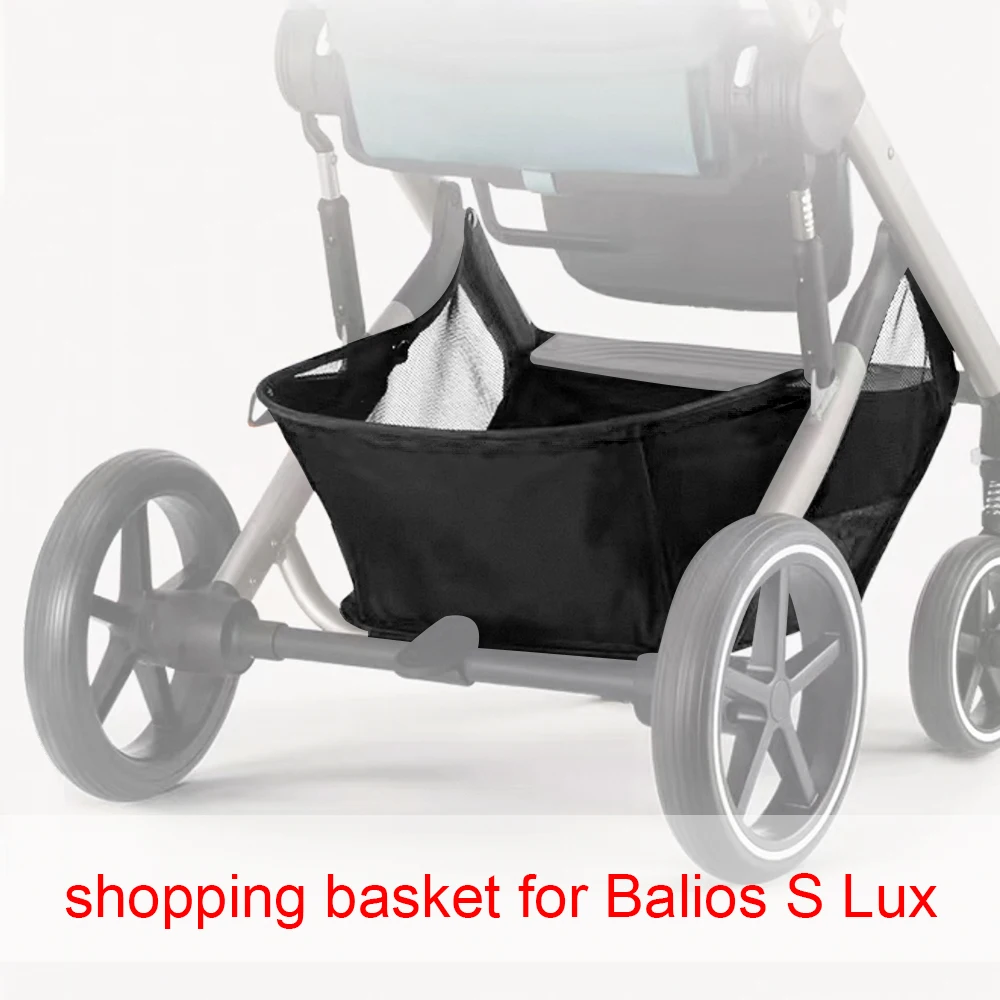 Stroller Shopping Basket For Cybex Balios S Lux Buggy Storage Bag Upgraded Large Capacity DIY Baby Replacement Accessories