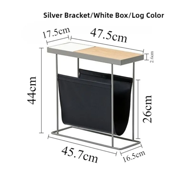 Nordic Multifunctional Sofa Side Table for Living Room Bedroom Corner Use Modern Minimalist Square Storage Coffee Table for