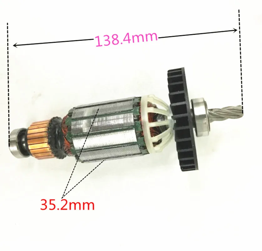 

220-240V Rotor Armature for Dewalt N404429 D25013K DWEN101K D25012K D25011K