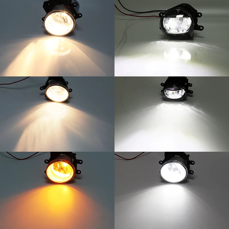 Led Daytime Running Light Fog Lamp For Toyota Yaris L/Hatchback 2014 2015 2016 Auto Driving Daylight With Wires Accessories