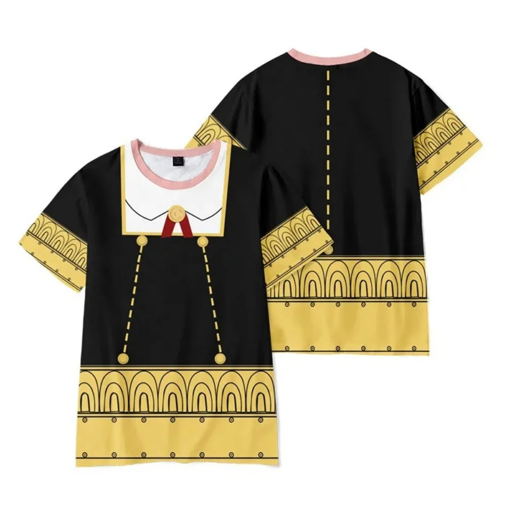Camiseta Uniforme Spy x Family Anya Forger - Camiseta de Cosplay de Anime com Estampa de Uniforme Escolar, Ideal para Fãs de Anime e Moda Casual