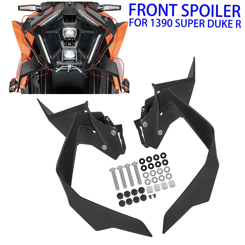 Frontal Naked Downforce Spoiler For 1390 SUPER DUKE R EVO 2024-2025 Aerodynamic Side Fairing Winglets Front Headlight Extension