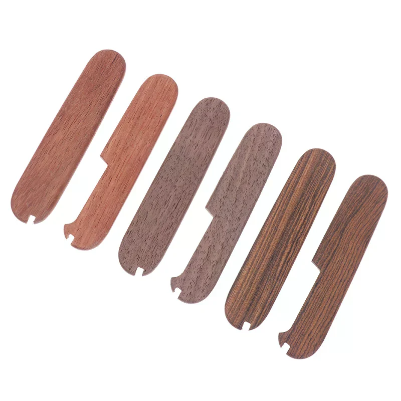 1Pair CNC Custom Natural Wood Grip Handle Scales For 91MM Vs  Knives DIY Making Replace Accessories