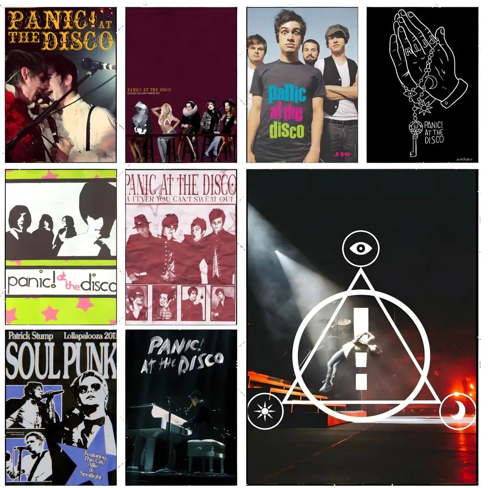 pop punk band P-Panic! At The Disco Poster Premium Decor Art & Gift for Household Lounge Home Ornaments