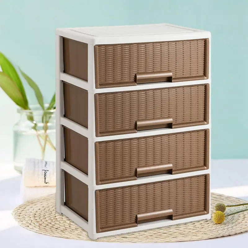 Drawer Style Storage Box Stackable Storage Container Home Cabinet Bedside Table Household Storage Organizer For Clothing Books