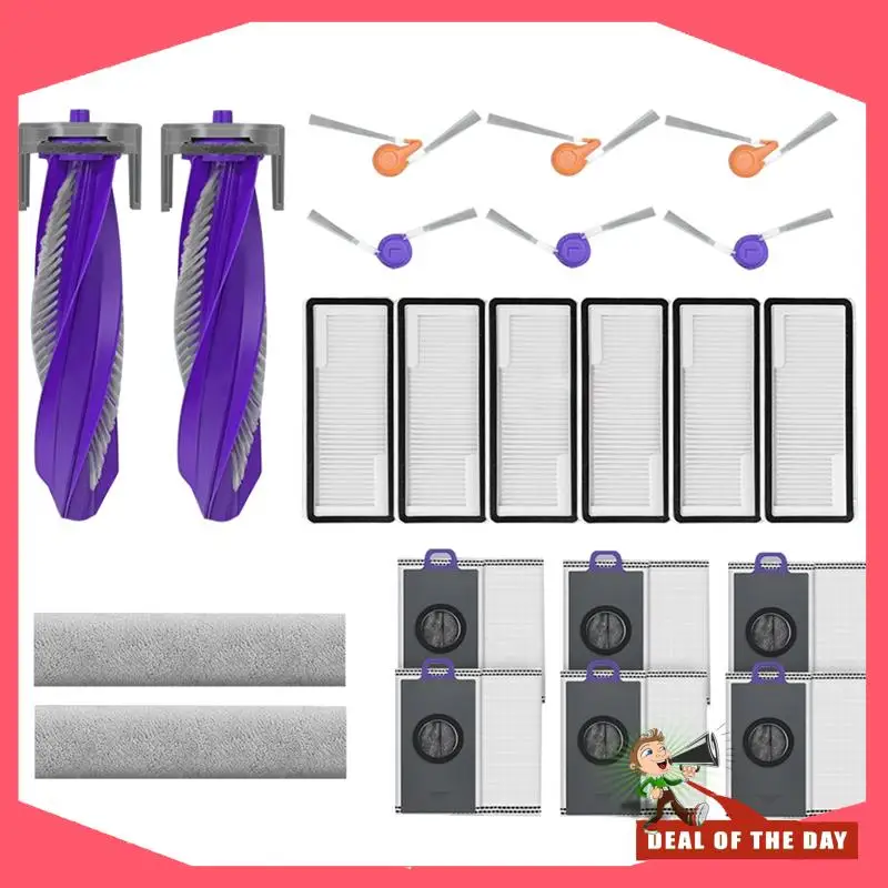 24-Hour Delivery Compatible For Narwal Flow Spare Parts Accessories Main Side Brush HEPA Filter Mop Cloth Dust Bag