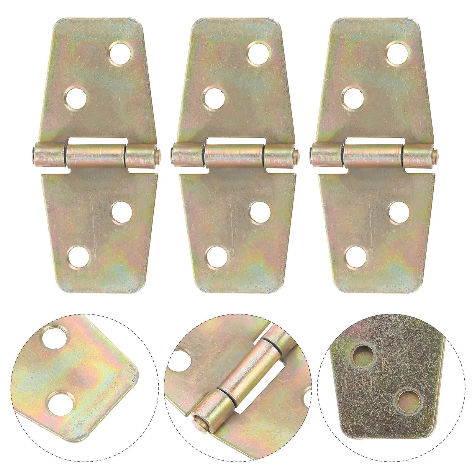 Strong Anti-Corrosion Iron Hinges for Wooden Boxes, Gift Crafts, Drawing Boards, Wine & Jewelry Boxes (10 Sets)