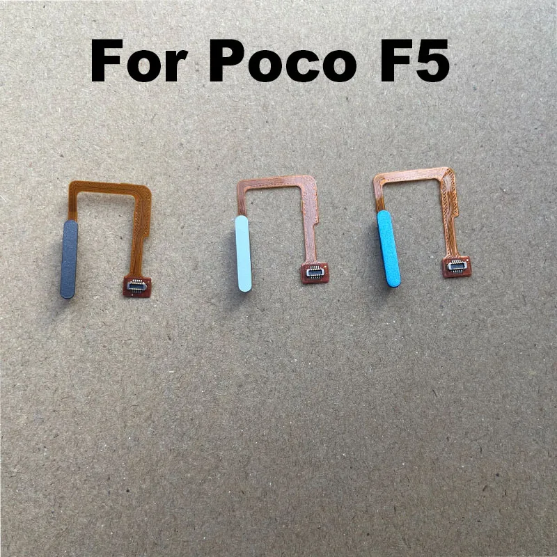 For Xiaomi Poco F5 5G Home Button Menu Fingerprint Sensor Touch ID Scanner Ribbon Connector Flex Cable