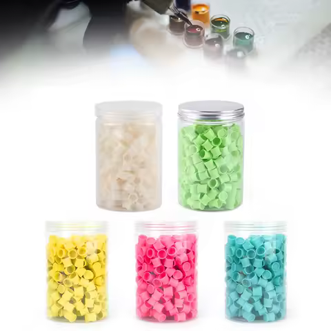 1000pcs Plastic Tattoo Ink Cups Caps 17mm 14mm 11mm Clear self standing Ink Caps Tattoo Pigment Cups Supply for ink - AliExpress 