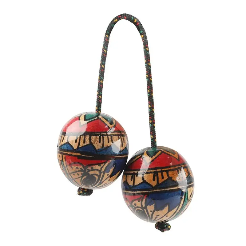 newA10R 1 Pack Wooden Kashaka Shaker , Asalato Instrument Rhythmic Ball African Asalato Shaker Rhythmic Balls A