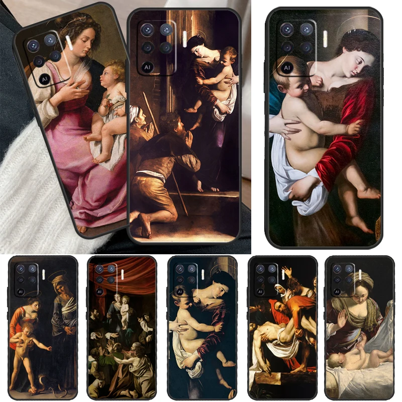 Madonna di Loreto Caravaggio Cover For OPPO A15 A16 A3S A5S A52 A72 A94 A74 A54 A83 A91 A93 A31 A5 A9 2020 A53 S Case