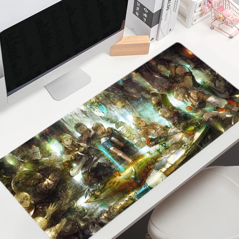 Large Mouse Pad Gamer Final Fantasy XIV Gaming Mousepad Company Keyboard Mouse Mats Carpet Computer Anti-Slip Table Desk Mat