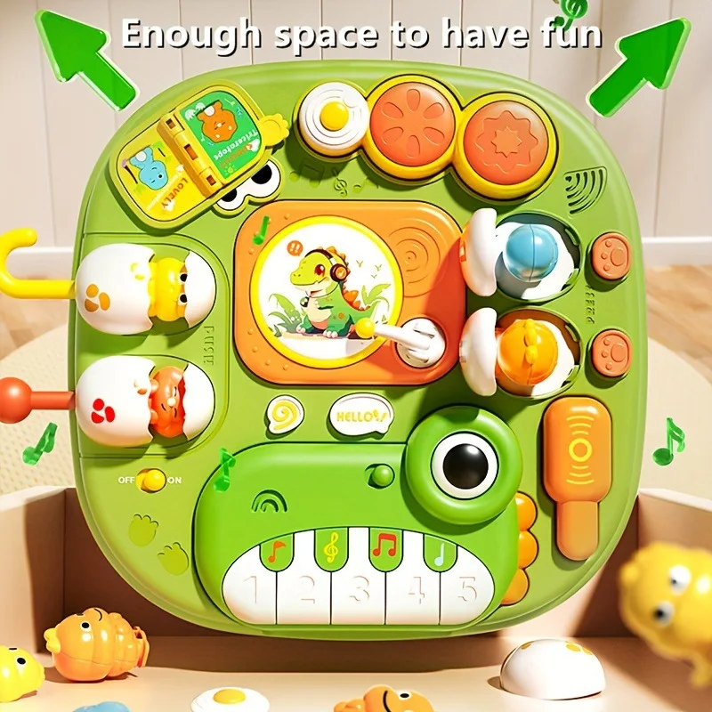 Kleinkind Spielzeug Krokodil Infant Klavier Beschäftigt Bord Tisch Spielzeug Frühe Bildung Sound Licht Spiele Ausbildung Sensorischen Pädagogisches Spielzeug