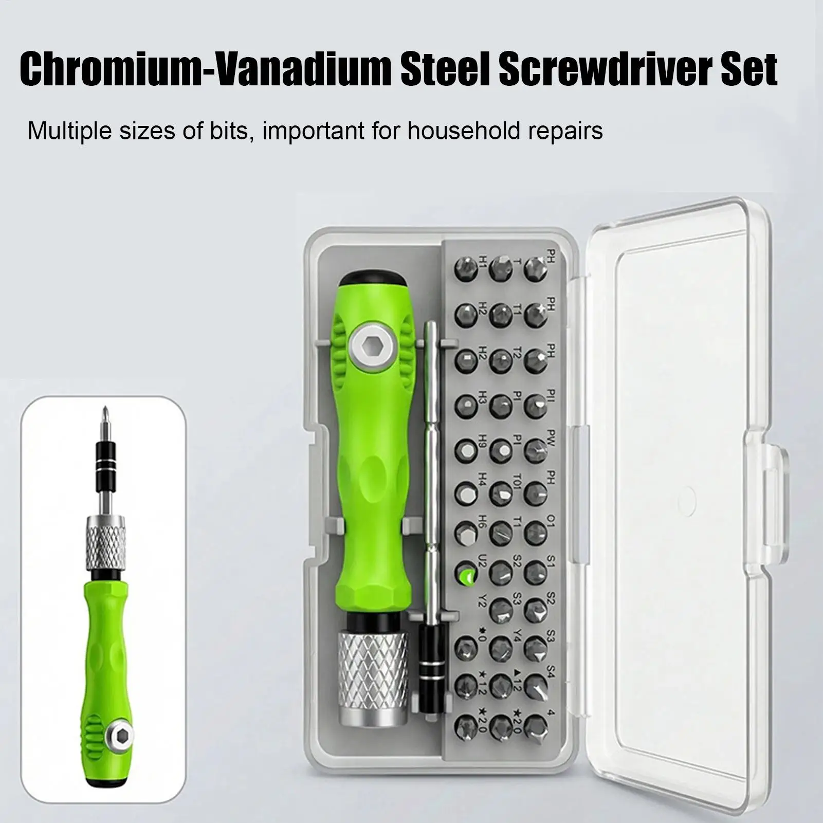 32 In 1 Precision Screwdriver Set Multifunctional Manual Repair Tool Kit for Phone Computer Electronics Disassembly and Fixing