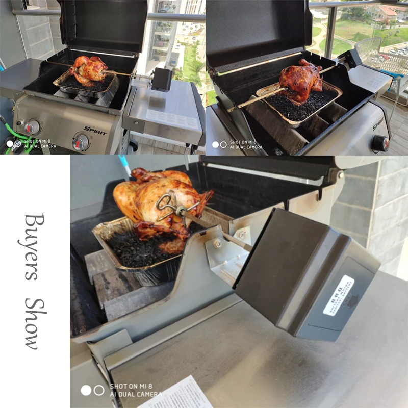 3V Battery Powered BBQ Motor Grill Rotisserie Rotating Barbecue Spit With 2.5 RPM Output Speed Tournebroche Bbq Parts