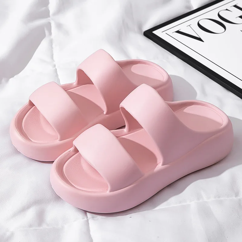 Summer Women EVA Slippers Men 2024 Bathroom Non-Slip Slides Girl Outdoor Beach Casual Sandals Couple Soft Thick Soled Flip Flops