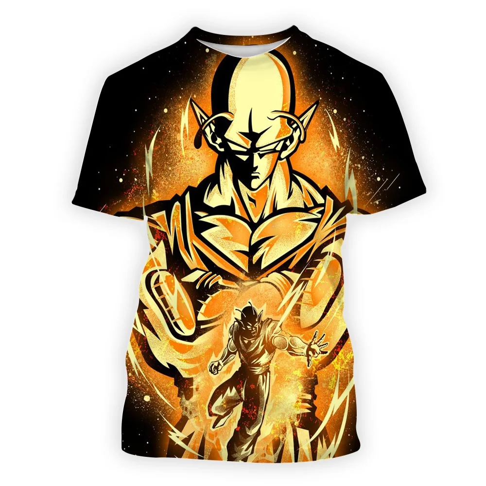 2024 camisetas masculinas estilo legal viagem pai-filho usar moda festa dragon ball goku vegeta topos verão oversized