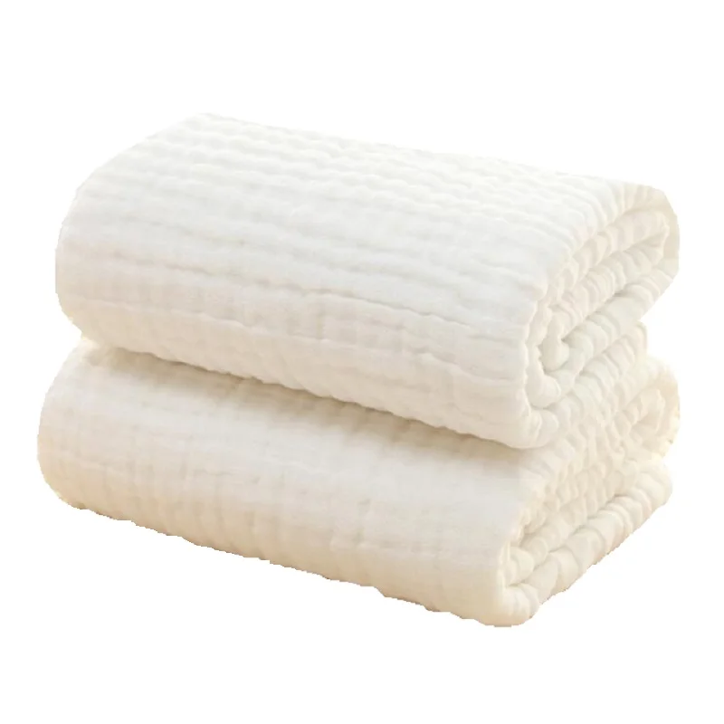 Sechslagige, weiche Baby-Musselin-Decke aus 100 % Baumwolle, leichte, atmungsaktive Pucktuch-Empfangsdecke für Neugeborene