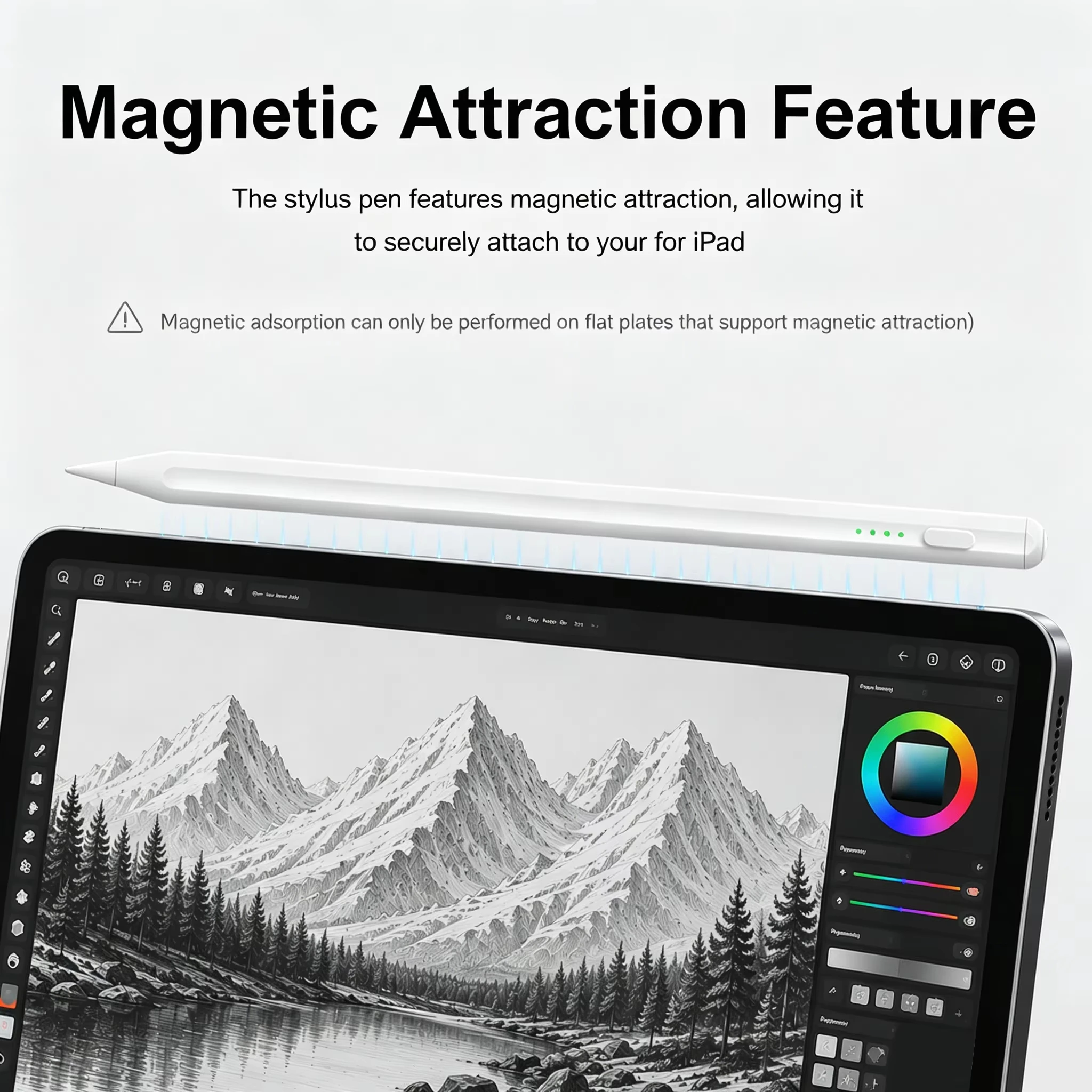 Stylus Pen for Apple IPad with Palm Rejection, Tilt Sensitivity Touch Pencil for IPad Pro 13 M4 Air 11 M2 Mini 7 6 10th 9th