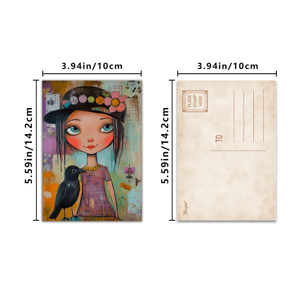 32pcs, Pop Art Characters Postcards, decorations/greeting cards/postcards, high-precision printing, collectible and mailable
