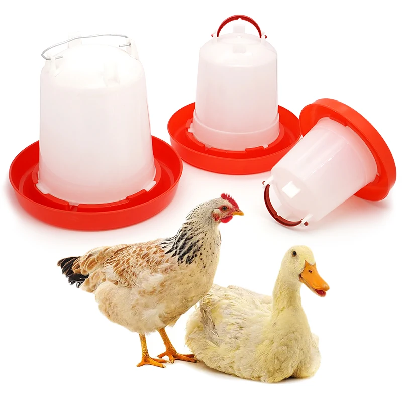 1.5/2.5/4L Chicken Water Dispenser Automatic Chick Drinker Bucket Drinking Farm Tools Quail Drinker Bird Waterer Poultry Feeding