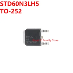 10PCS STD60N3LH5 TO-252 60N3LH5