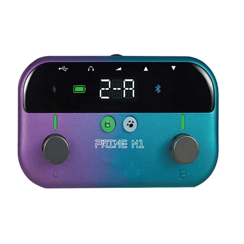 دواسة جيتار سهلة الاستخدام لمؤثرات PRIMES1 M1 مع 149 تأثيرات جيتار موالف آلة الطبل يدعم الخليط المدمج بلوتوث #4