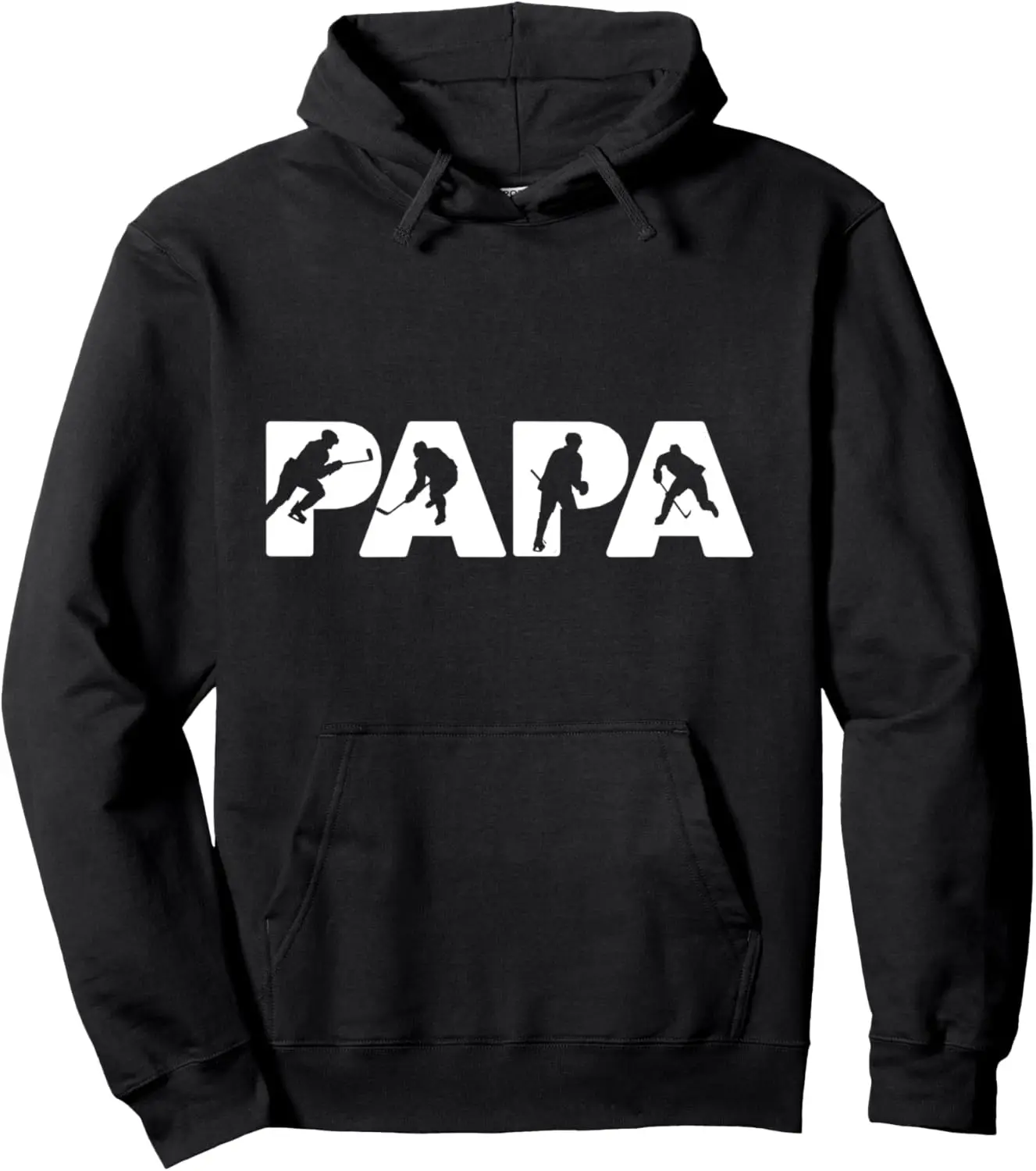 Ice Hockey Dad, Funny Papa Ice Hockey Father Gift Pullover Hoodie Unisex Autumn Streetwear Tops Women Men Clothing