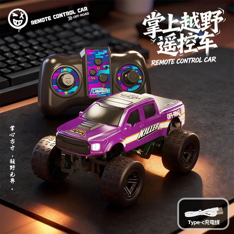 1/64 Scale Alloy RC Climbing Car 2.4G App Controlled High Speed Off Road Vehicle All Terrain Desktop Hobby Toy