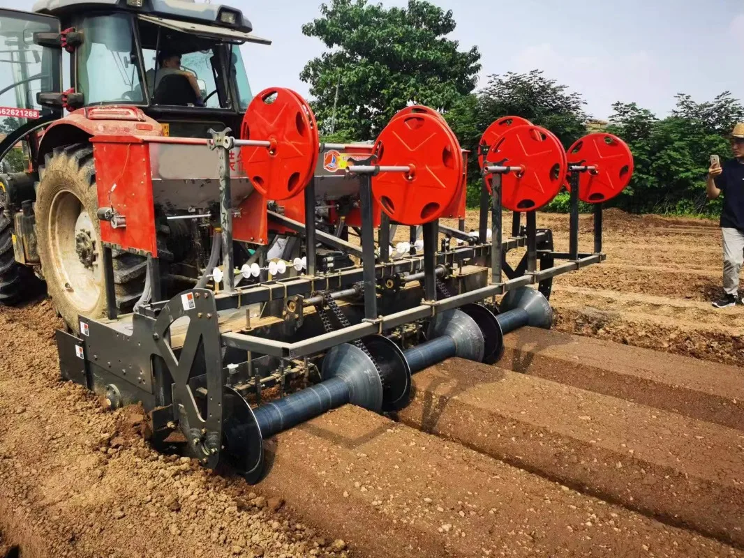 High Performance  Rotary Tilling Ridger Bed Forming Machine Ridger Machine ridge Making Machine for Farm With Film Covering