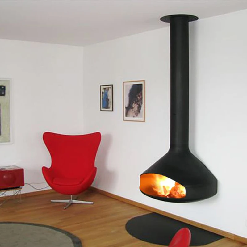 Hanging Fireplace Real Fire Home Firewood Villa Hanging Heater Electronic Alcohol Fireplace 3d Atomizing Fireplace image 3