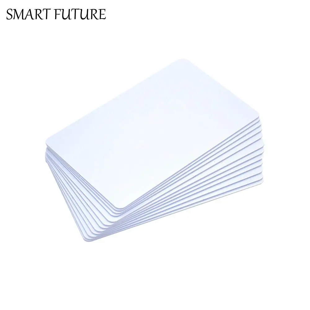 10pcs 13.56MHz Frequency ICID Access Control Card Blank 1K S50 Chip Attendance Management Card PVC Dual Chip Clone Card