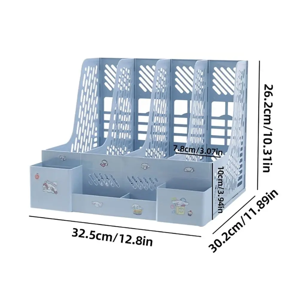 1Pcs Large Capacity Desktop File Rack Multi-layer A4 Document Certificates File Holder Tray Plastic Thickened