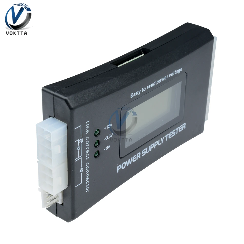 Imagem -04 - Digital Lcd Display Poder Medição Ferramenta Tester Diagnóstico Atx Fonte de Verificação 20 Pin 24 Pin Verificação de Energia