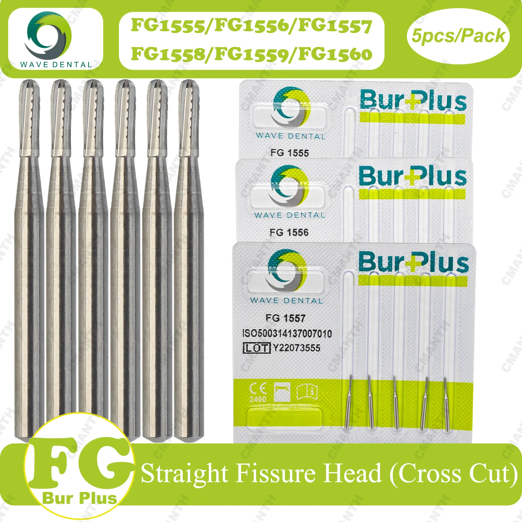 

Стоматологические боры WAVE из карбида вольфрама, прямые, с фиссурной головкой, для высокоскоростных турбин, диаметр FG. Стоматологические товары 1,6 мм, 5 шт./упаковка