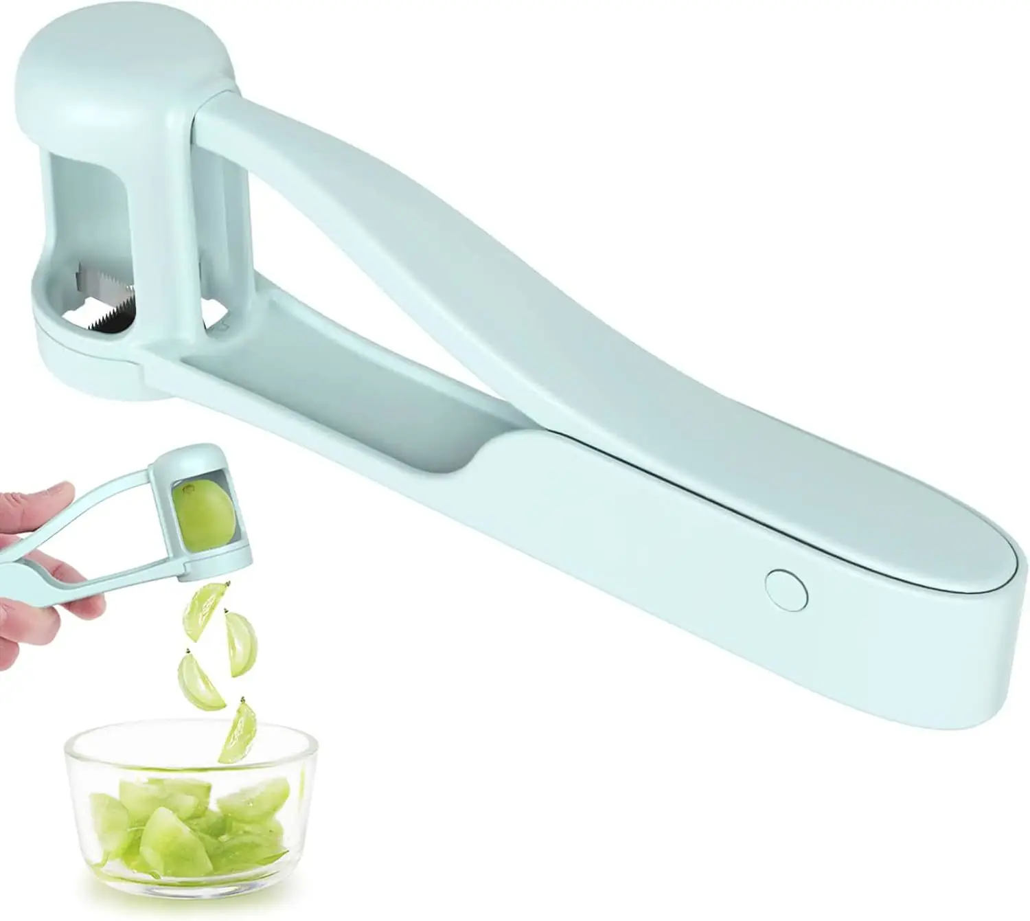 Grape Slicer  Cherry Tomato Cutter Stainless Steel Fruit Veg
